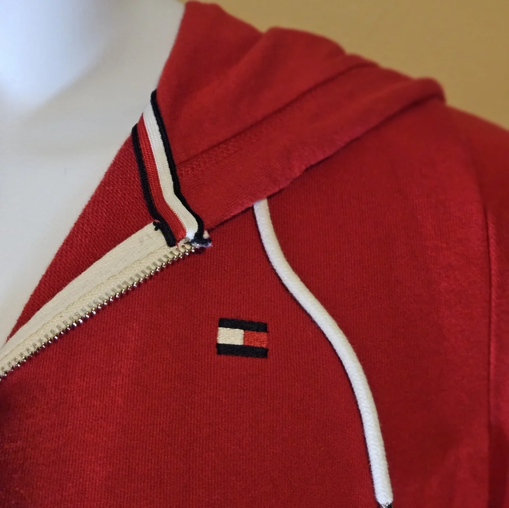 Tommy Hilfiger Red Womens Hoodie Sz XL